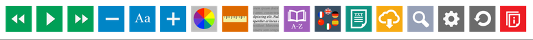 Image showing control buttons for Accessibility toolbar